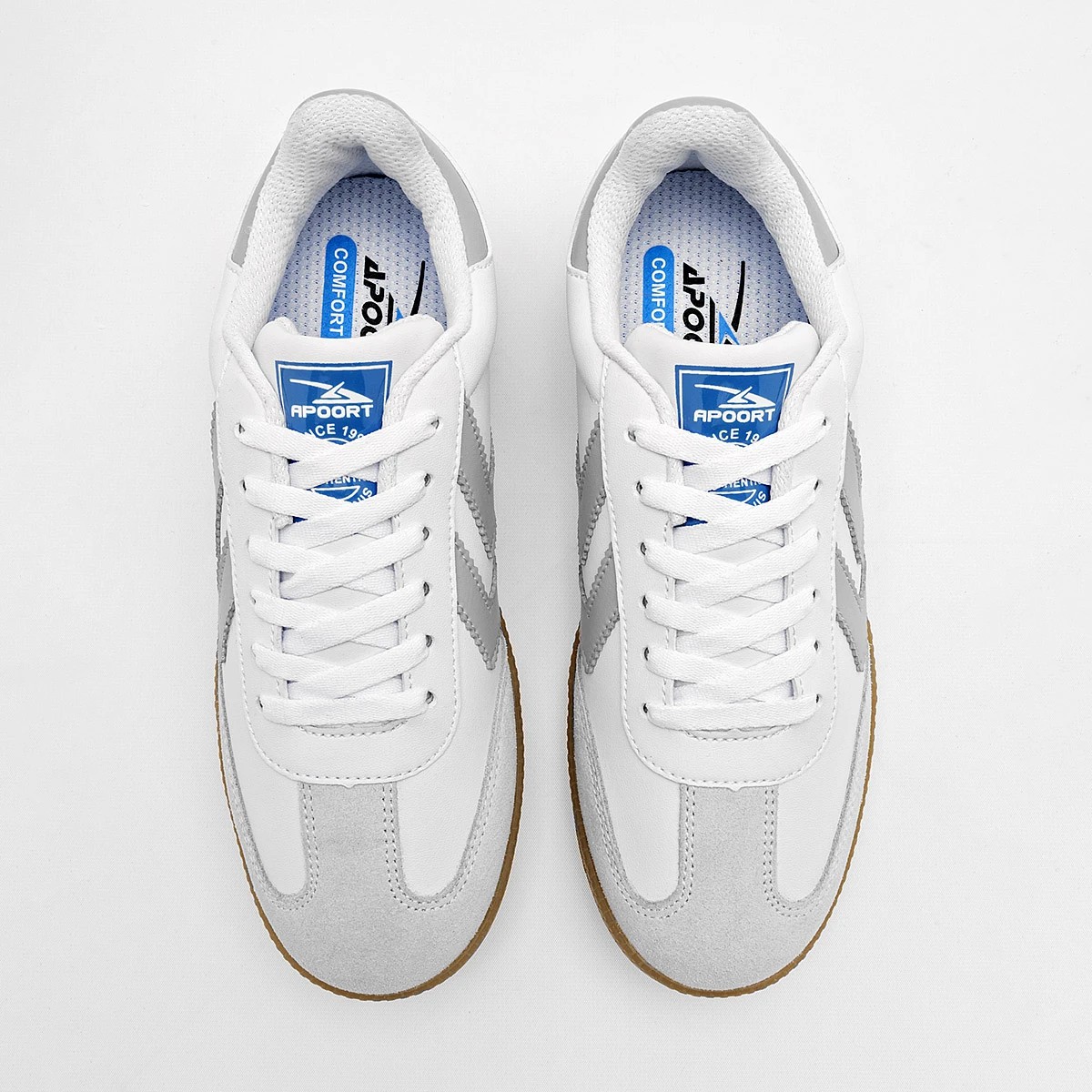 TENIS URBANO Apoort JOVEN EN COLOR BLANCO GRIS A011 image number null