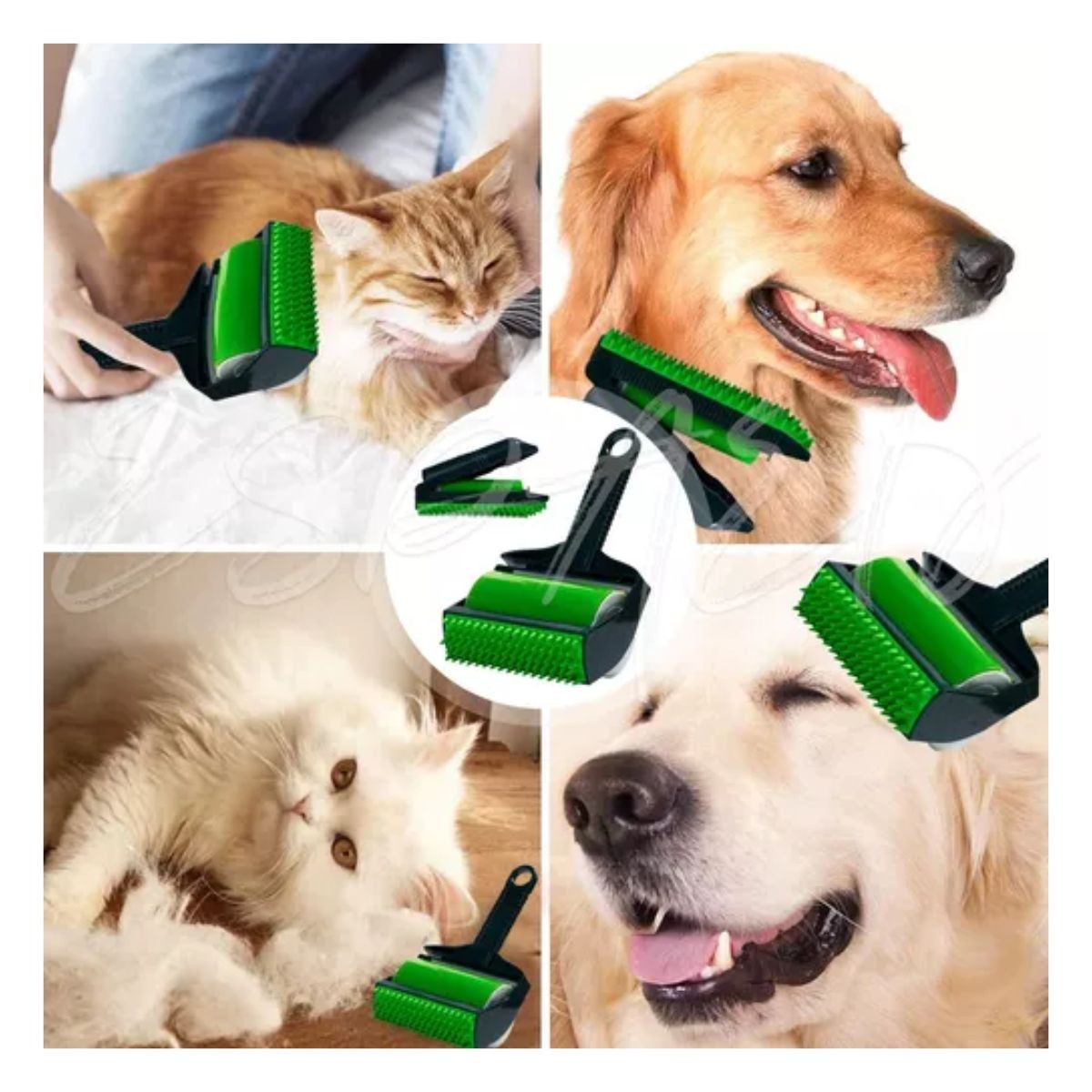 Cepillo Rodillo Removedor De Pelusa Pelo Perro Gato Reusable VERDE image number null