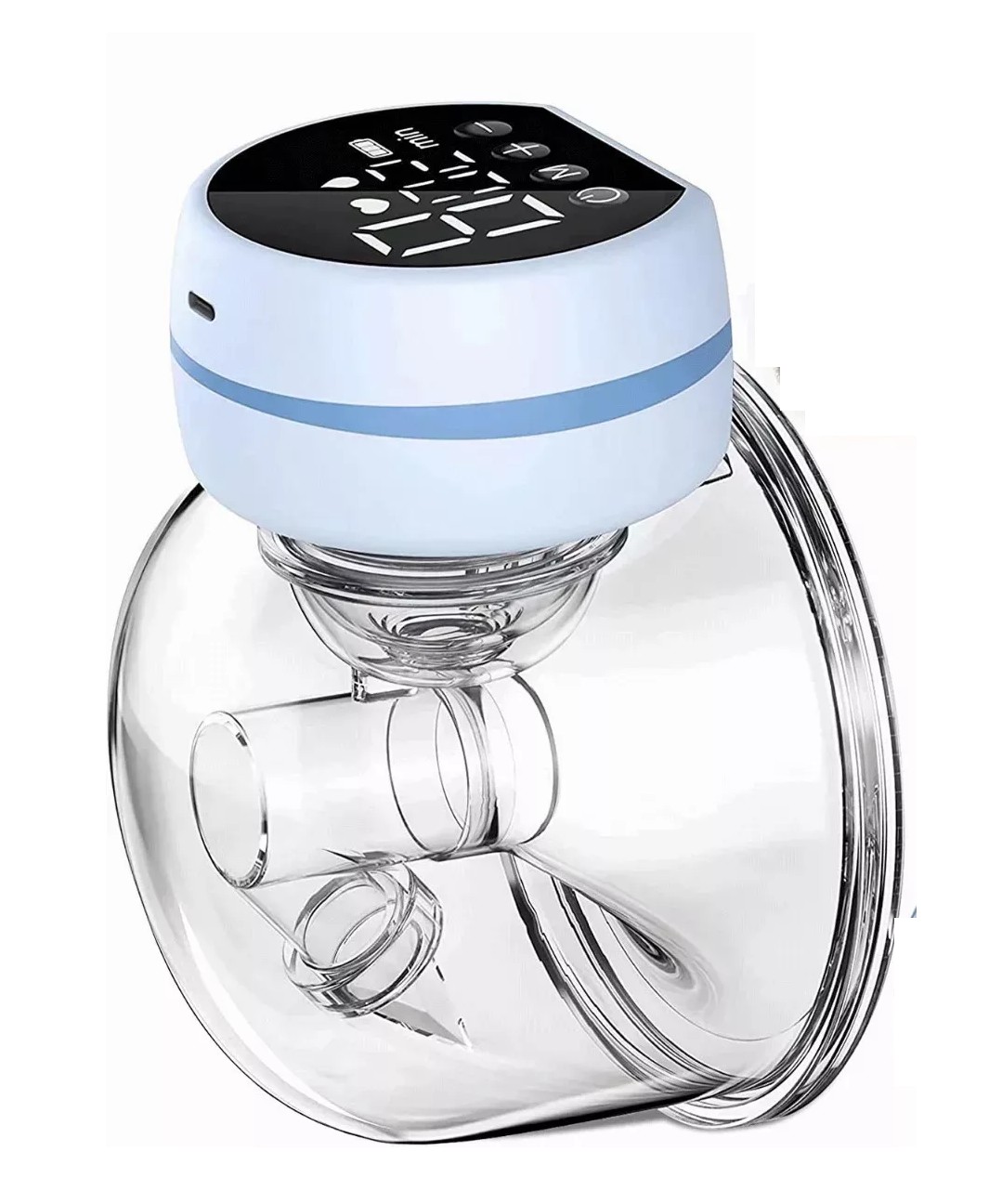 Extractor De Leche El&eacute;ctrico Silencioso Port&aacute;til Recargable Azul image number null