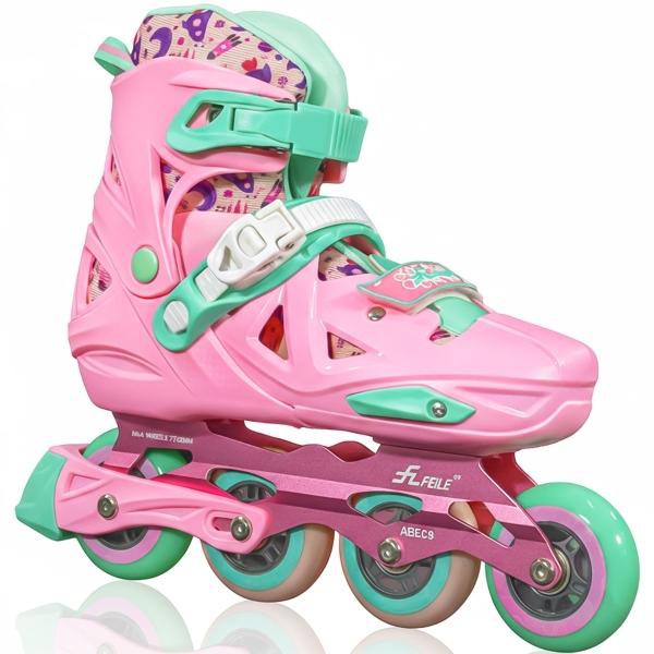 Patines Linea 4 Ruedas Soporte Aluminio Abec 9 Adultos Ni&ntilde;os Little Monkey image number null