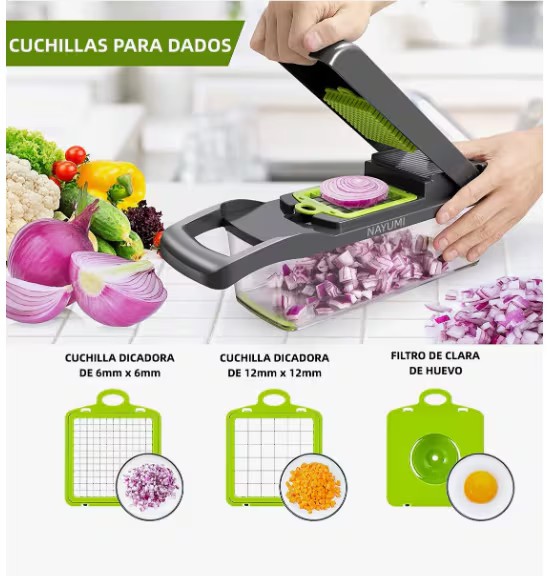Kit De Picador De Verduras Rallador 20 In 1 Con Cesta image number null