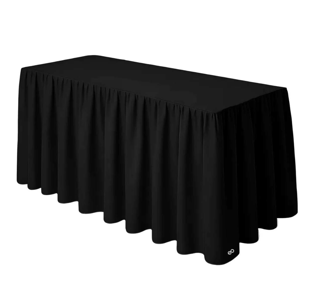 Mantel Bambalina Para Mesa De 1.80x0.73 Negro image number null
