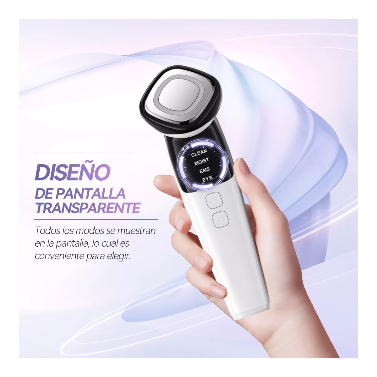 Masajeador Facial Ligero B&aacute;sico Led Blanco image number null