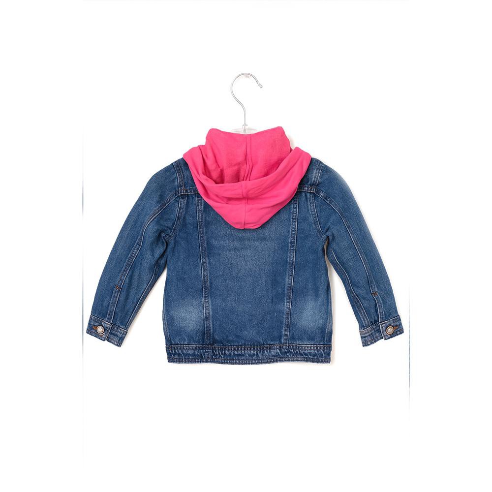 Chamarra denim con capucha desmontable /Kids 31701 (Azul dark) image number null