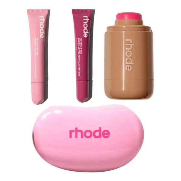 Set Maquillaje y Cuidado Labial Rhode 4 Piezas Peptide Lip Tint 2 Tonos, Blush Y Jelly Bean Pouch image number null