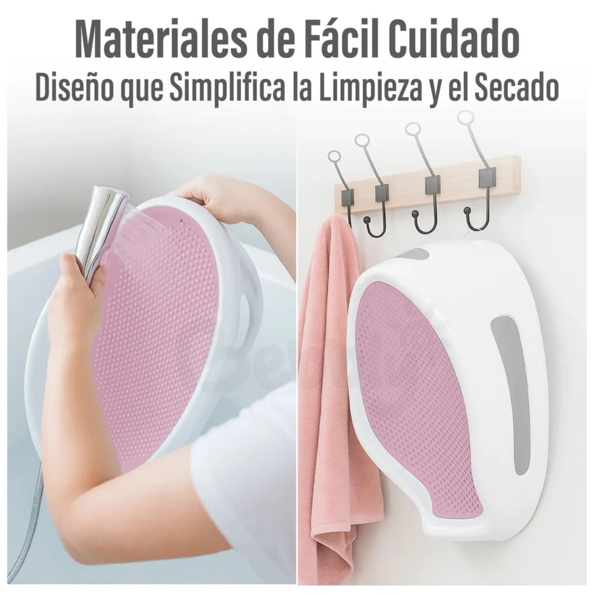 Soporte Para Ba&ntilde;era De Beb&eacute; Antideslizante Rosa image number null