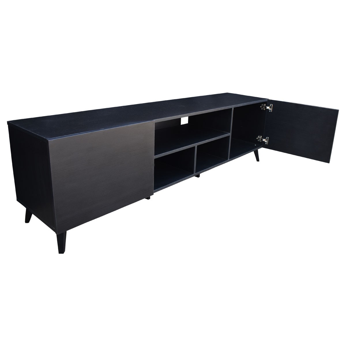 Mueble para TV de 80" Europa Moderno y Minimalista Hogare Negro image number null