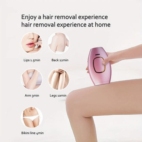 Depiladora Laser, Dispositivo de depilaci&oacute;n l&aacute;ser IPL para Mujeres y Hombres, depiladora el&eacute;ctrica para Bikini, Pierna, Brazo entre otros, indolora, uso dom&eacute;stico image number null