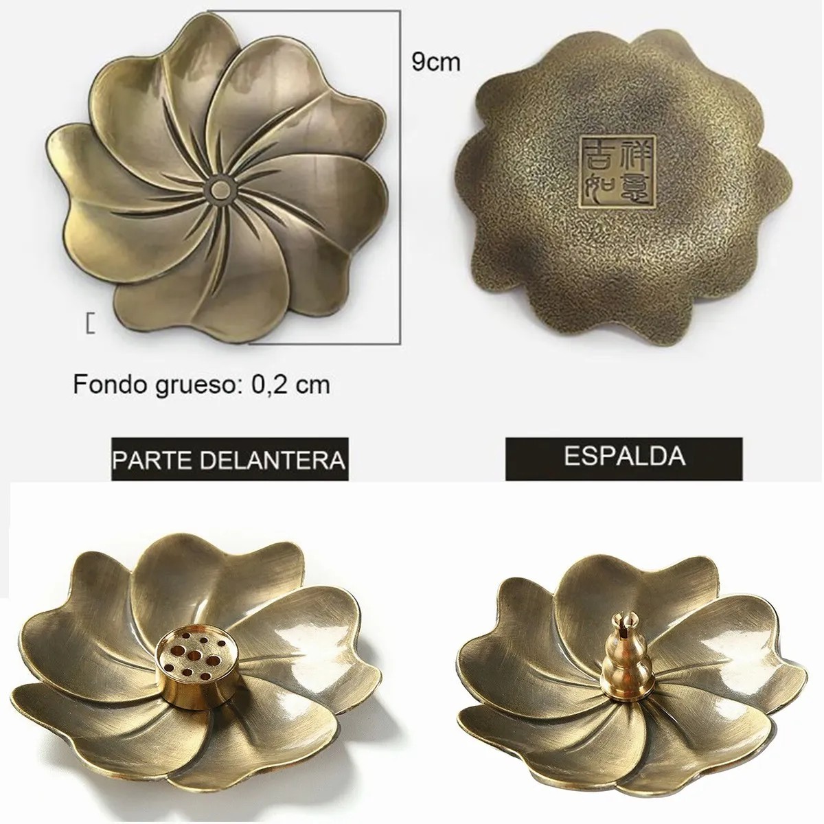 Porta Incienso Flor De Loto; Incensario Meditaci&oacute;n Y Yoga image number null