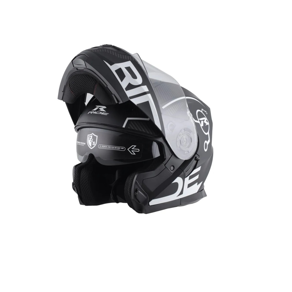 Casco Motociclista Abatible Tour Hr Ride Line St N Unisex / Negro Mate ENDY3 image number null