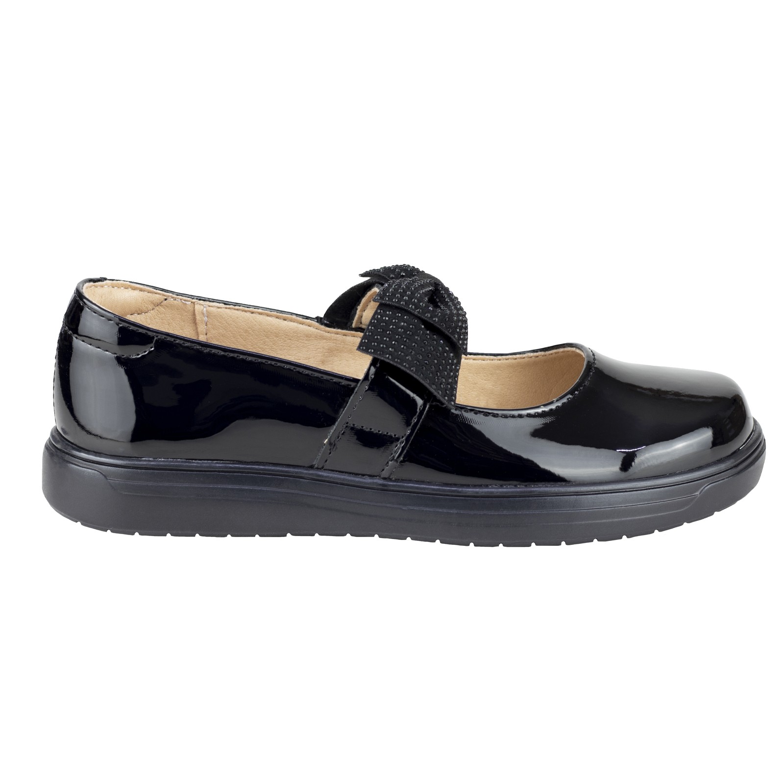 Zapato Charol Ni&ntilde;a Escolar B&aacute;sico Yuyin Cl&aacute;sico 25401 Negro image number null