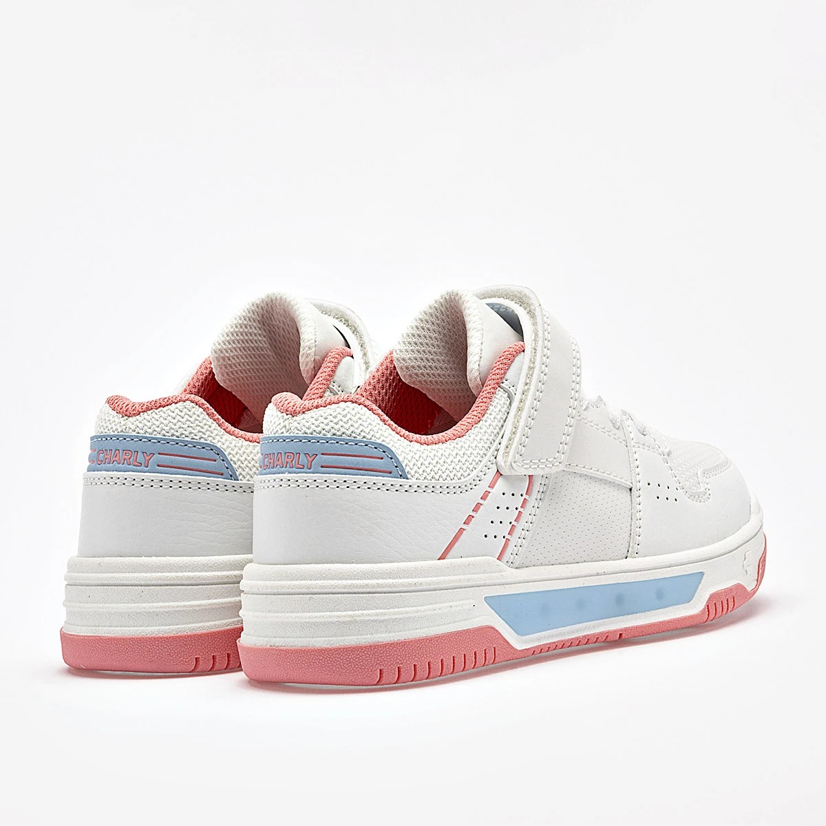 Charly Tenis Urbano Para Ni&ntilde;a Blanco Azul, Con Luces Cod.139649 image number null
