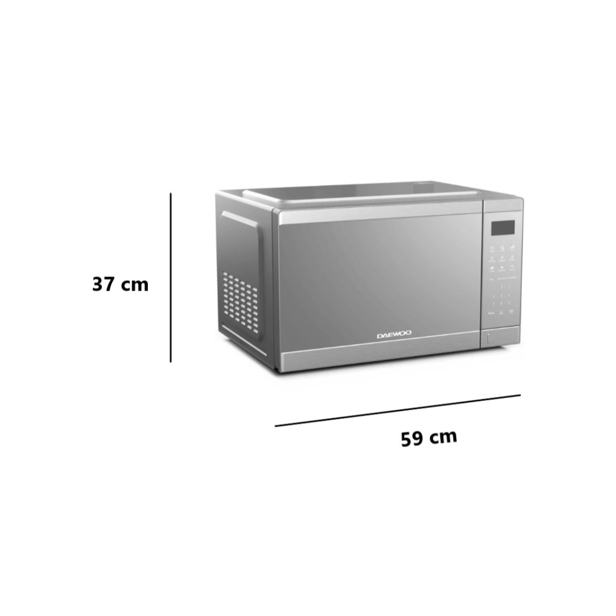 Horno de Microondas Daewoo 1.6 Pies C&uacute;bicos Gris DMM-1520WS image number null