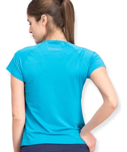 Playera Charly Mujer Deportiva Manga Corta 5018216450 Azul M/m M image number null