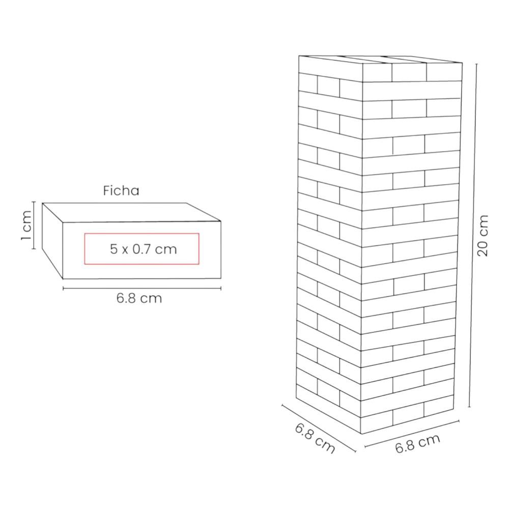 Torre de bloques promocional de madera-Zinder image number null