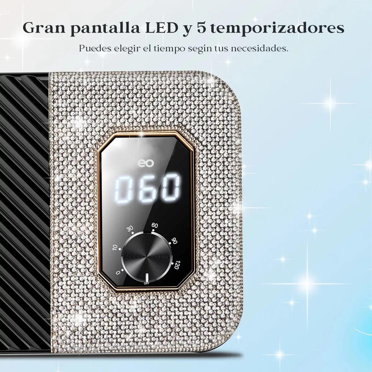 L&aacute;mpara De U&ntilde;as 288w L&aacute;mpara Uv Negro image number null
