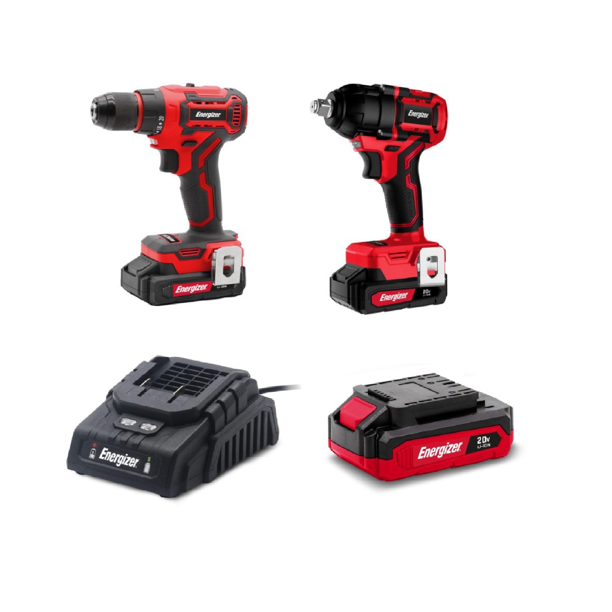 Combo Energizer EZLCOM1500-C Taladro + Llave de Impacto + Accesorios ENDY6 image number null