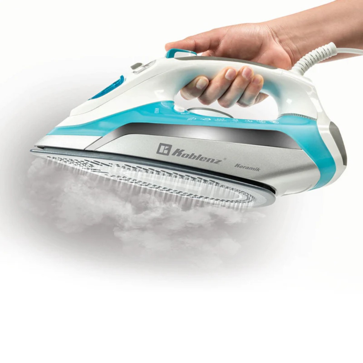 Plancha de Vapor Koblenz PKK 750 SA Secure Keramik Pro 1600W Aqua/Plata ENDY2* image number null
