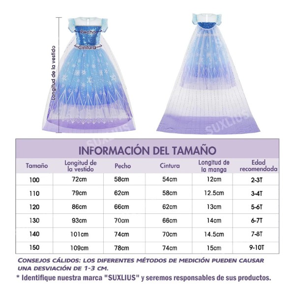 Vestido De Princesa De Elsa, Disfraz De Frozen 2 Dise&ntilde;o para Ni&ntilde;a, Ropa De Halloween, Fiesta o Cosplay, Cumplea&ntilde;os image number null