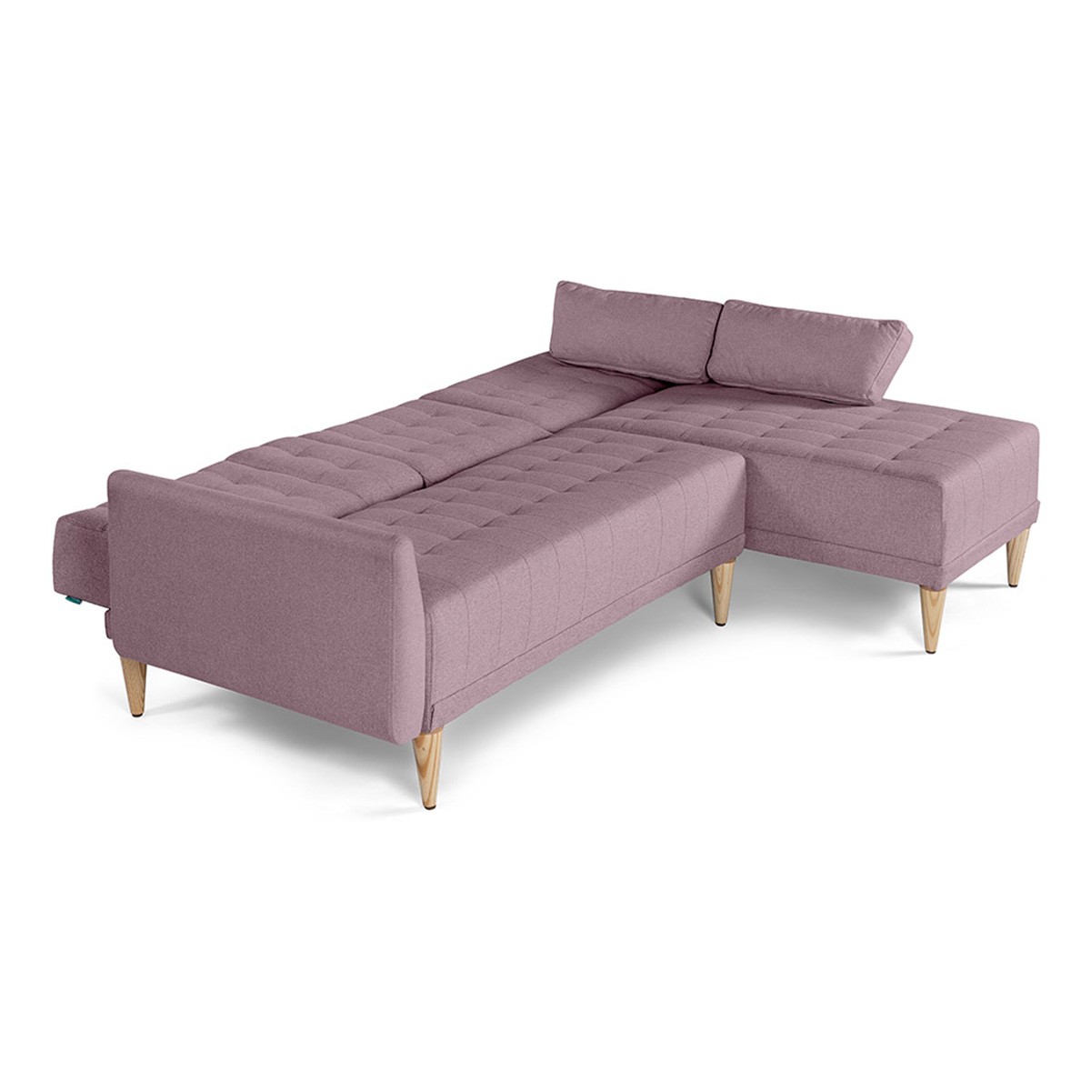 Sala Modular Makora Carlton con Memory Foam, Color Palo de Rosa Respaldo Reclinable de 3 Posiciones image number null