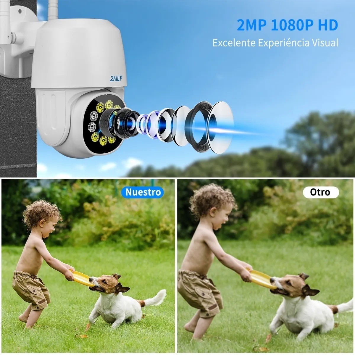 C&aacute;mara De Seguridad Wifi Hd 1080p C/con Alarma Ip image number null