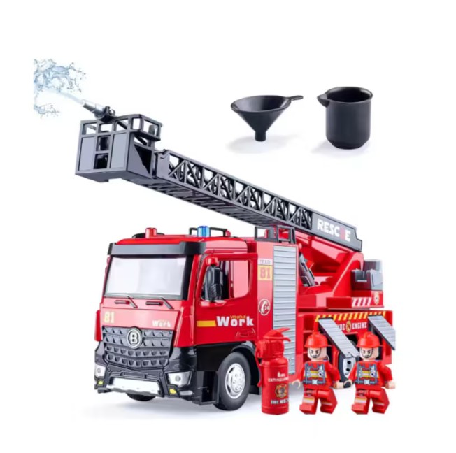 Coche De Bomberos Con Luz Y Sonido Color Rojo image number null