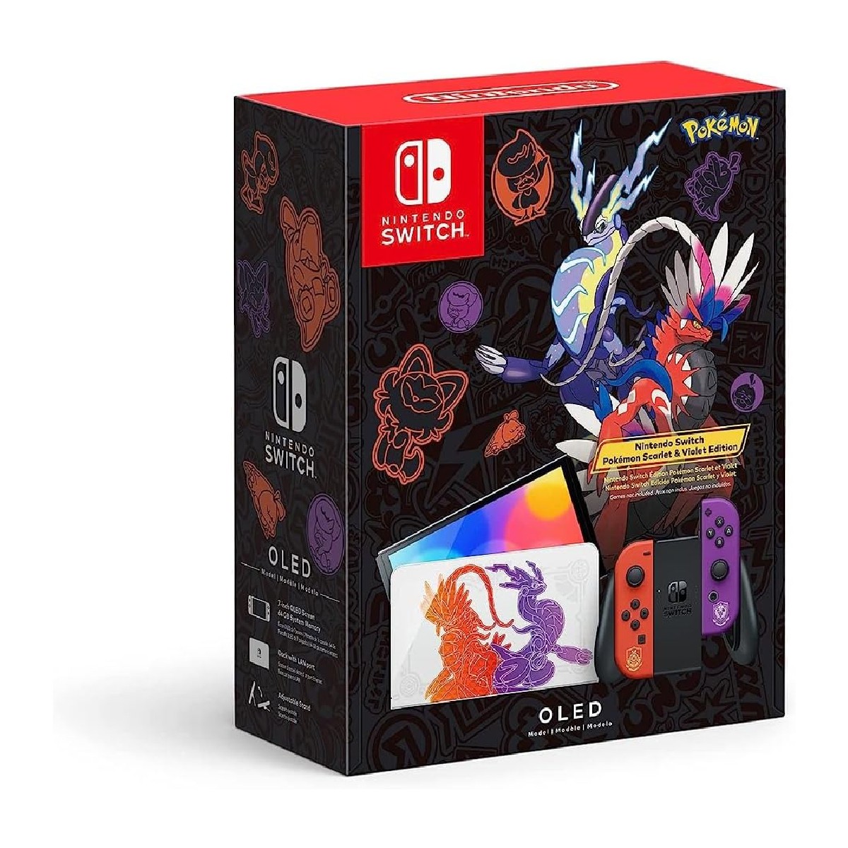 Consola Nintendo Switch OLED Modelo Pokemon Scarlet. image number null