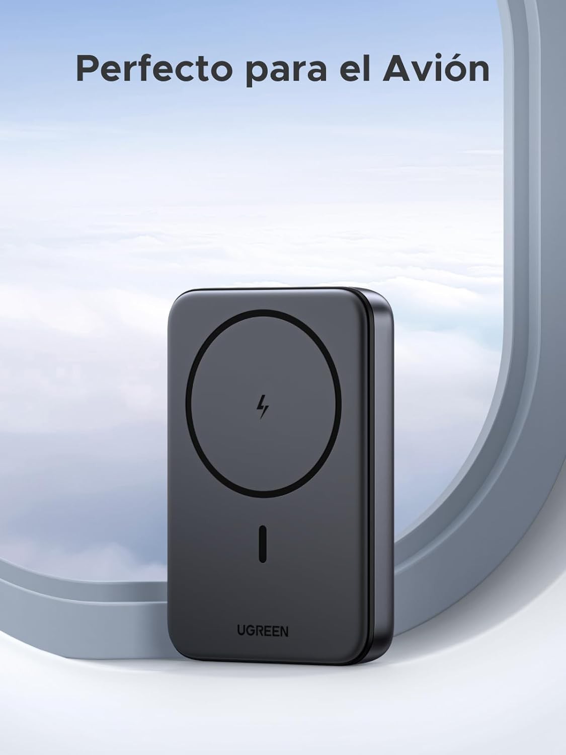 Power Bank Magn&eacute;tico 10000mAh PD 20W, Carga R&aacute;pida USB-C Inal&aacute;mbrica para iPhone y Android image number null