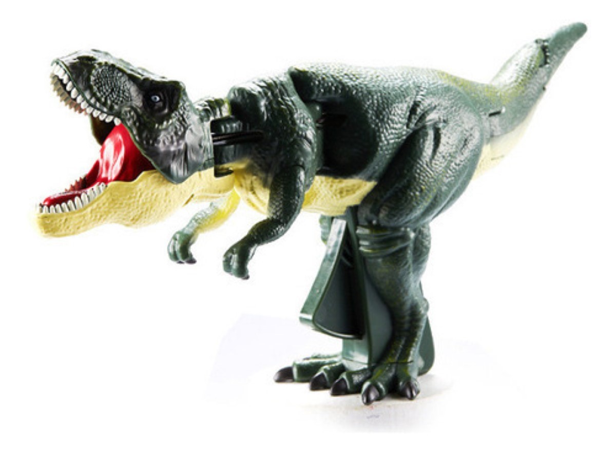 Clip De Resorte Telesc&oacute;pico De Descompresi&oacute;n De Dinosaurios Color verde image number null