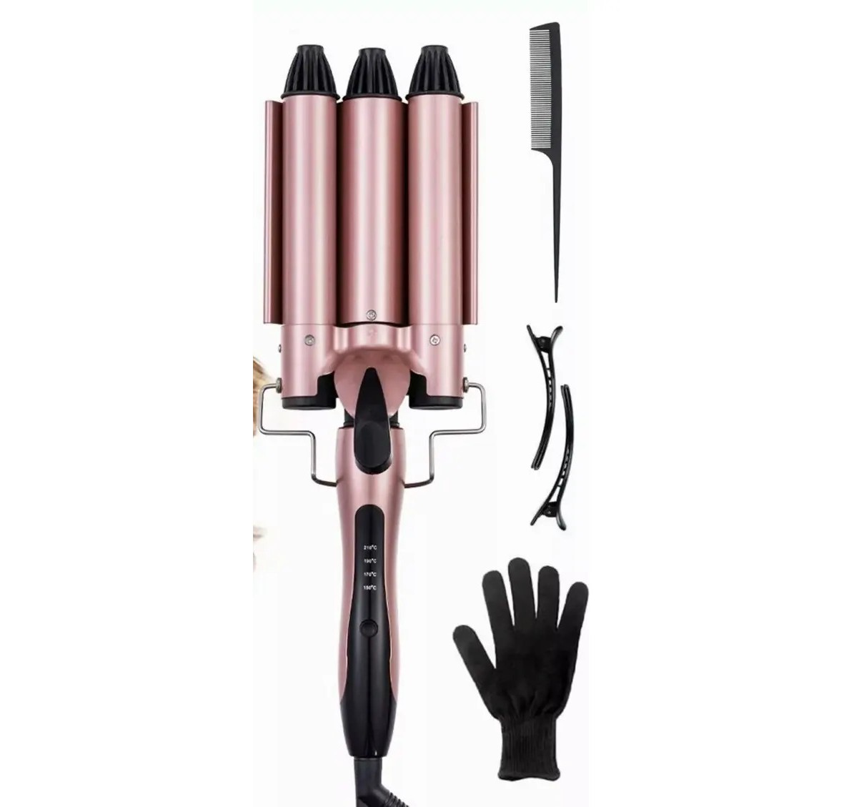 "Tenaza Rizadora Cabello Para Ondas, Temperatura Ajustable rosa " image number null