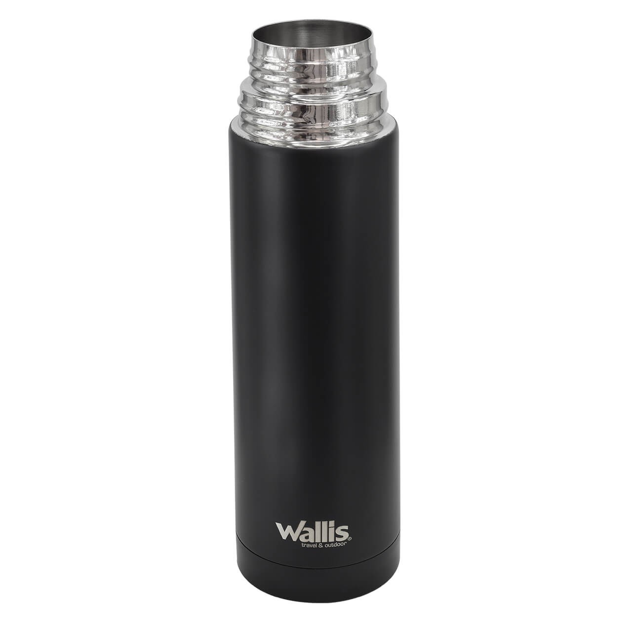 Termo de acero inoxidable con v&aacute;lvula antiderrames y tapa rosca, 500 ml, F28903122, negro image number null