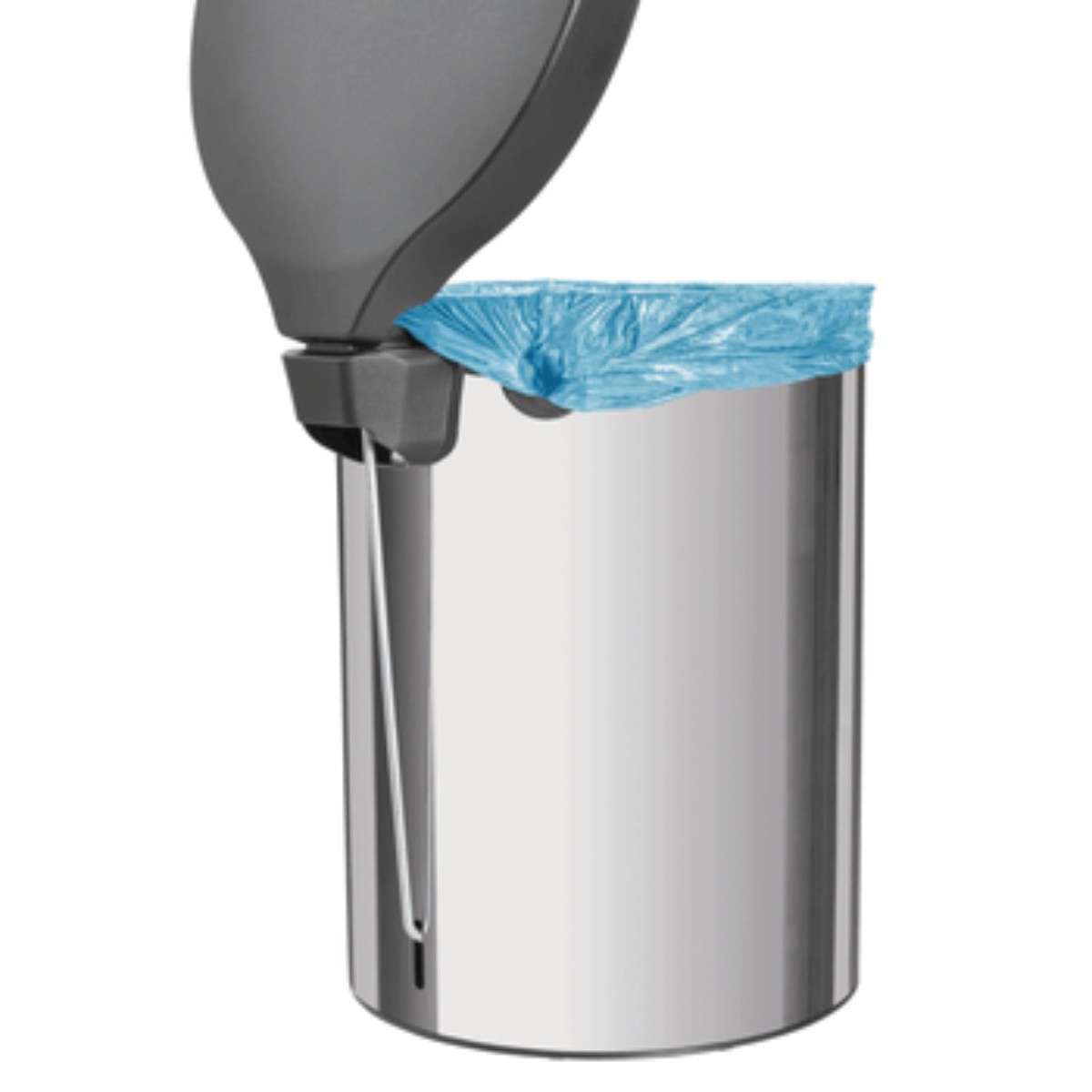 Bote de Basura Tramontina 94538/705 New 5L C/Pedal Inox Tapa Pl&aacute;stico ENDY1 image number null