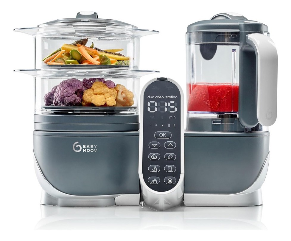 Babymoov Duo Meal 6 en 1 Procesador de Alimentos Gris image number null