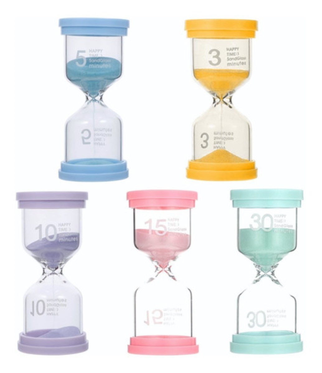 Temporizador De Arena Port&aacute;til Reloj, reloj De Arena 5 Pzs multicolor image number null