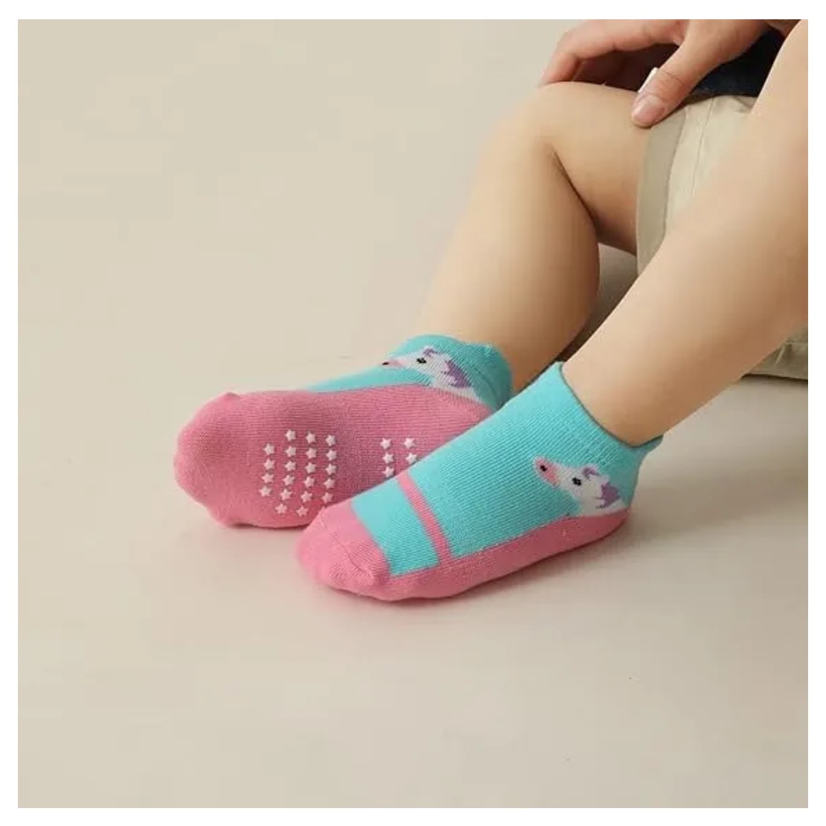 12 Pares Calcetines Bebe Lindo Y Calcetas Antiderrapantes Rosa-Mezcla image number null