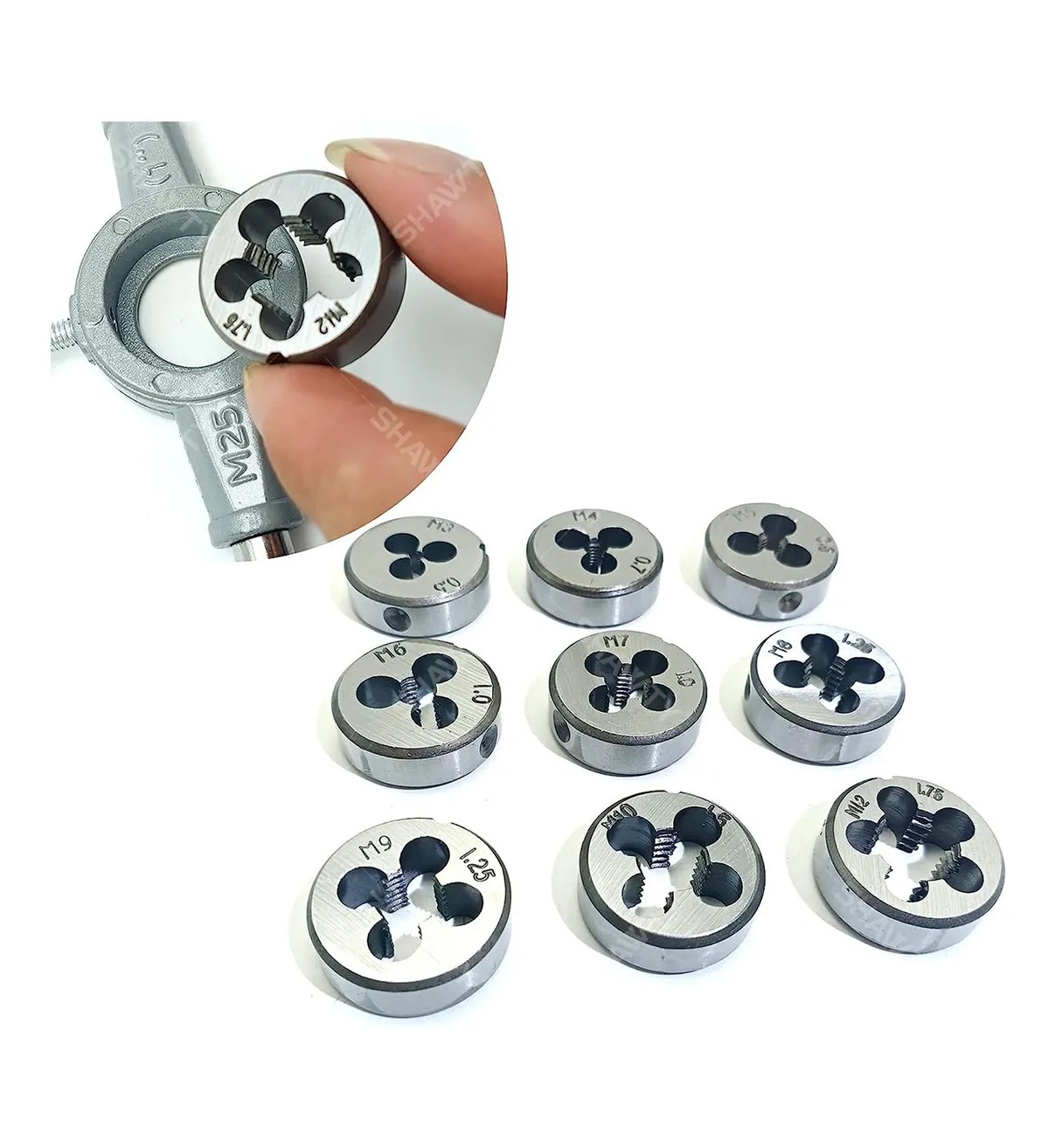 20pcs Kit De Machuelos Malubero Con Maneral Broca Ajustable image number null