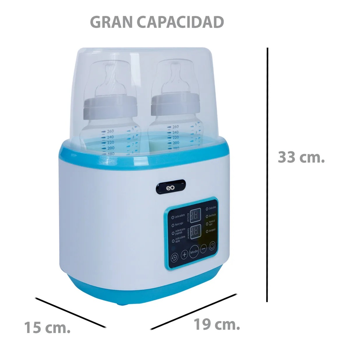 Esterilizador Calentador de Biberones 8 En 1 Para Beb&eacute; Color Azul 127V image number null