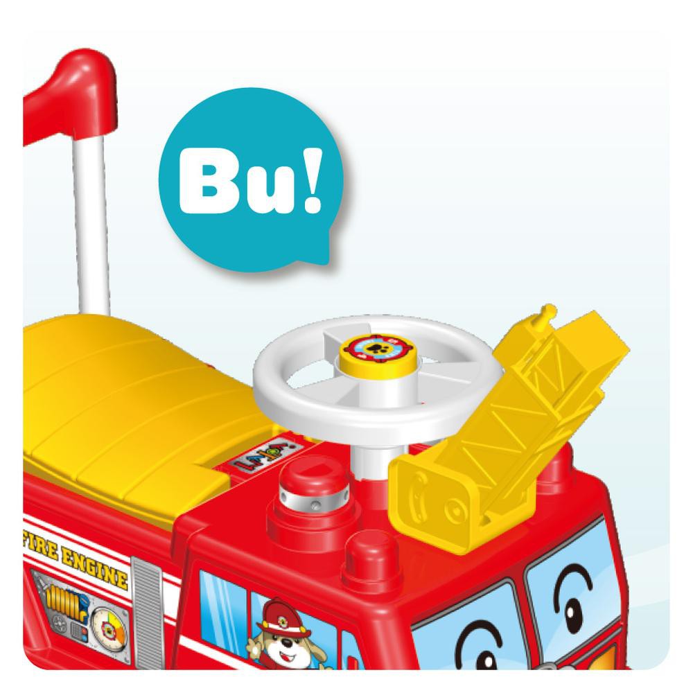 Montable Correpasillos Carrito Impulsor Bombero Mytoy 5504 image number null