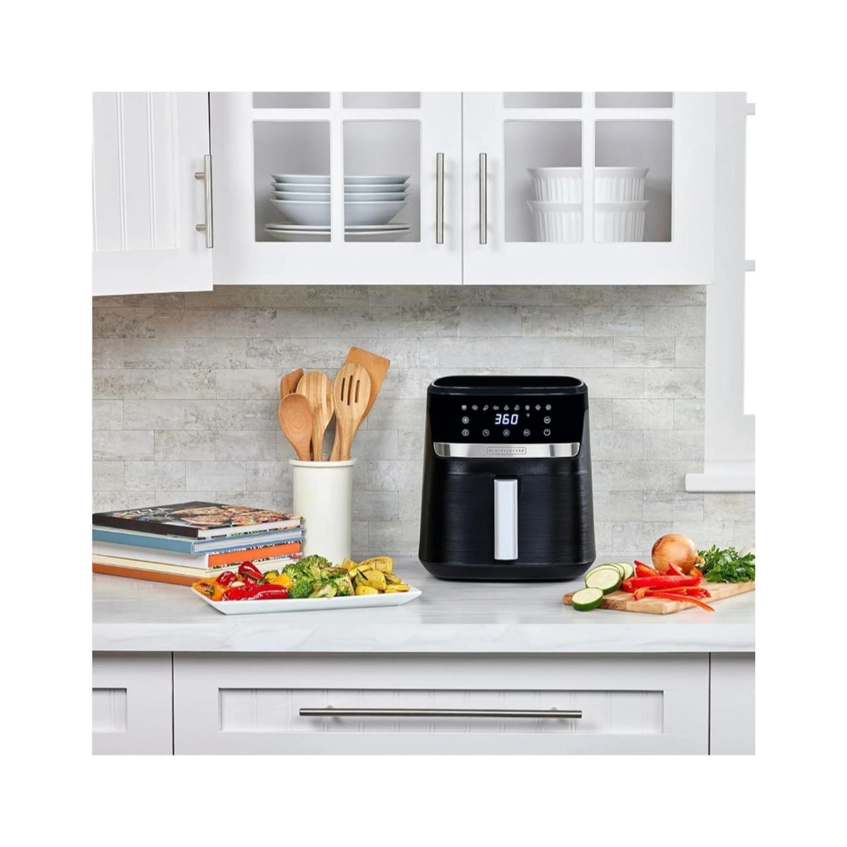 Freidora de Aire Black+Decker Purify 5.5 Litros Negra AFBD62-1BDLA image number null