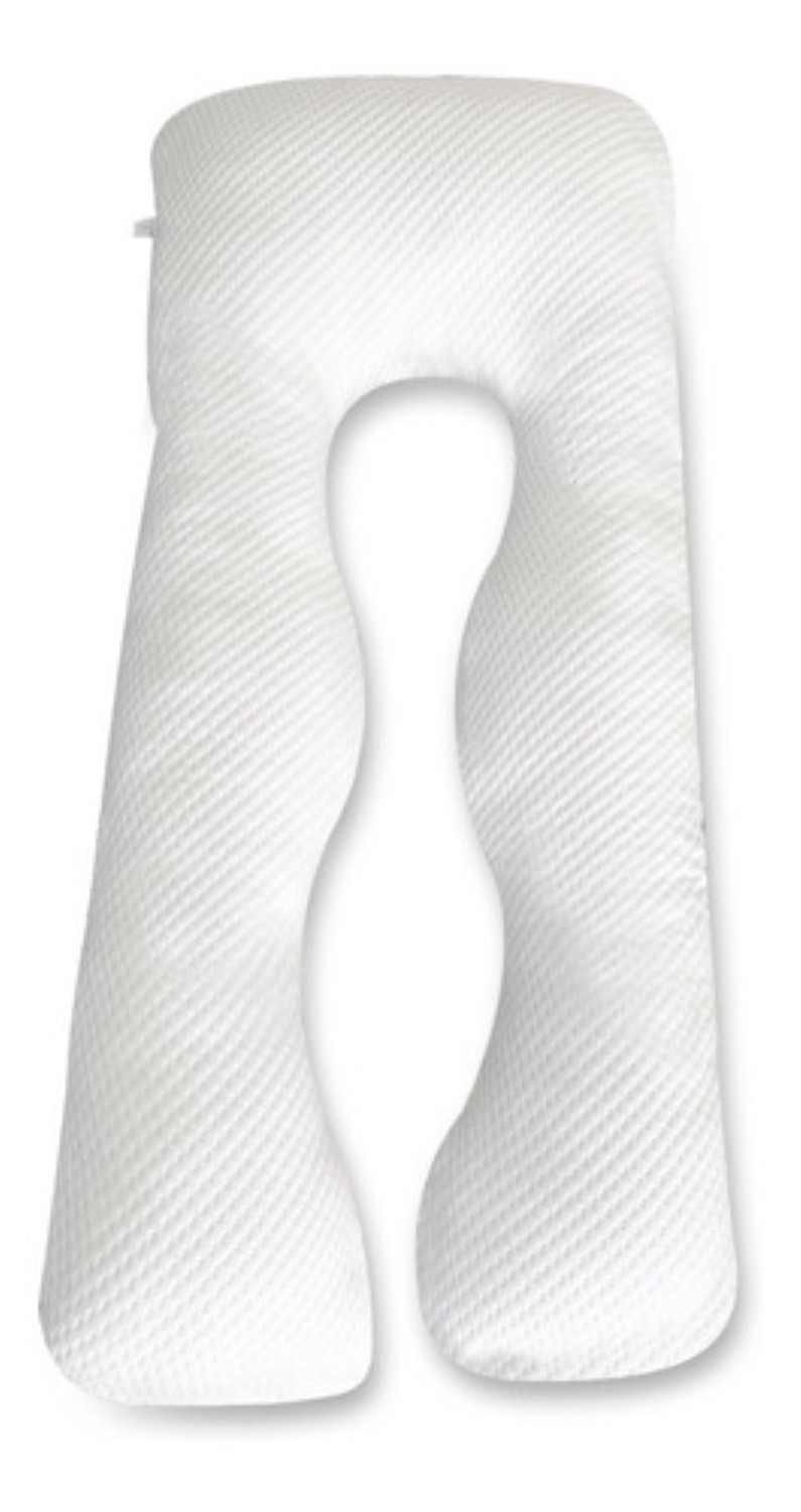 Almohada Para Embarazo Y Lactancia Tela Extra Suave Blanco image number null