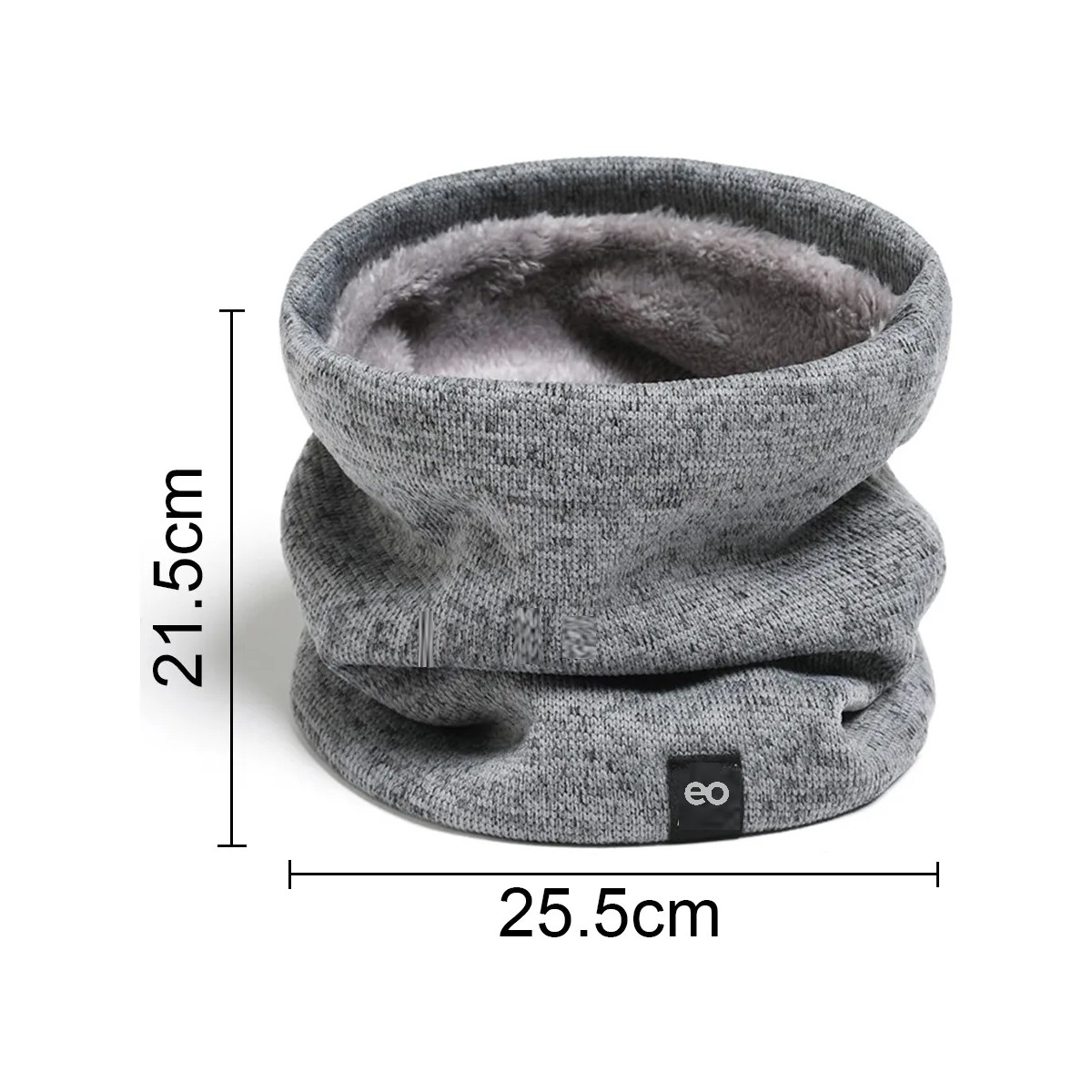 Bufanda Cuello Termico Invierno Fr&iacute;o Moda De Unisex Gris image number null