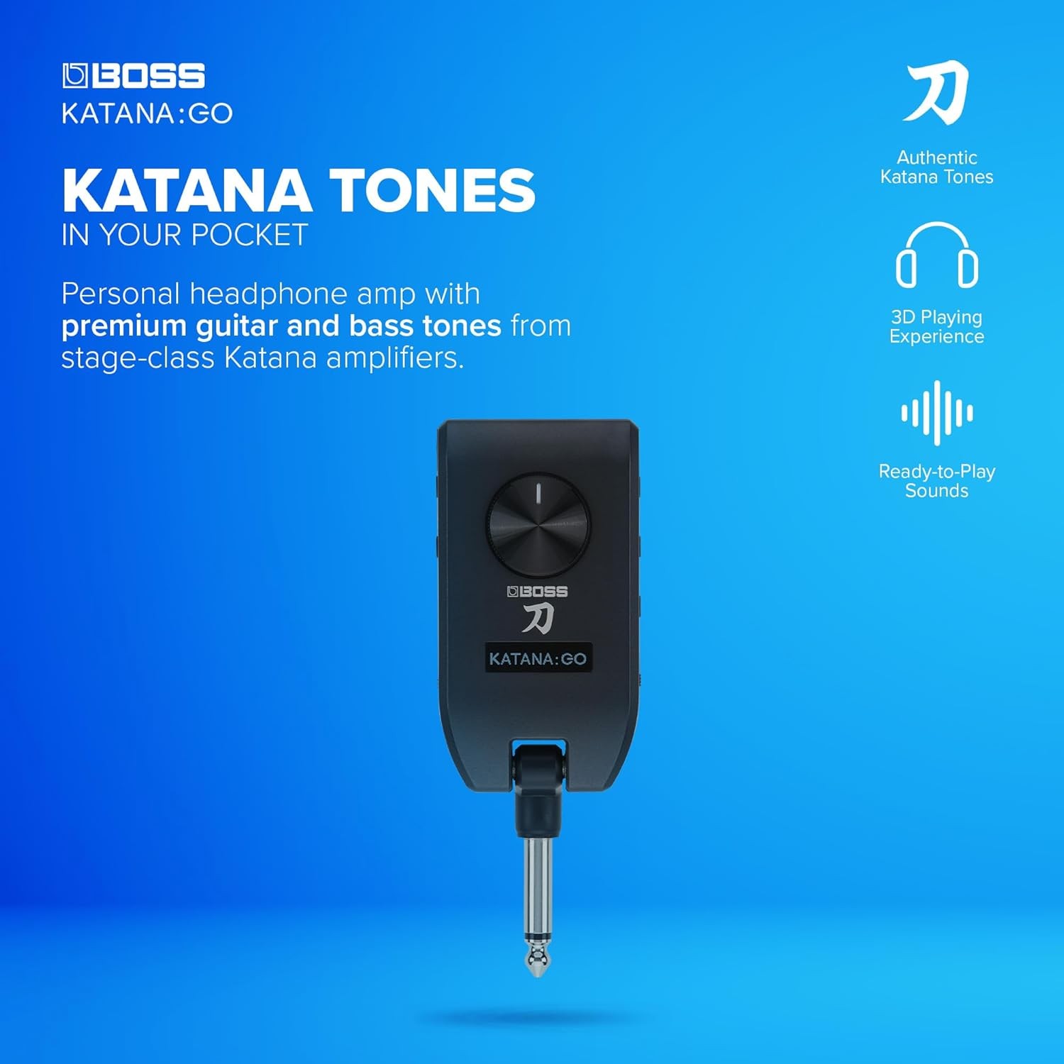 BOSS Katana: Go Mini Amplificador de Auriculares para Guitarra image number null