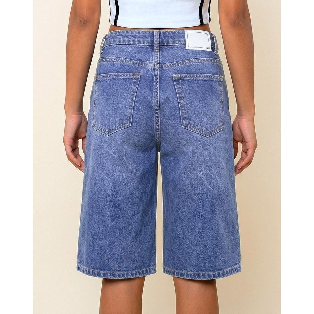 Bermuda Mujer Casual Recto Azul Hippie & Rock 71805807 image number null