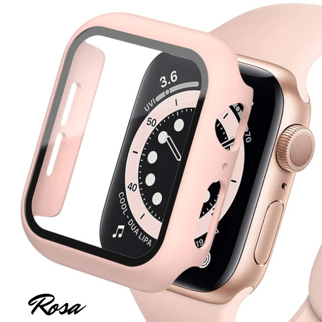 Case para Apple Watch, SET 2 PCS, Carcasa de 44mm / 45mm con Protector de Pantalla Cristal Templado HD image number null