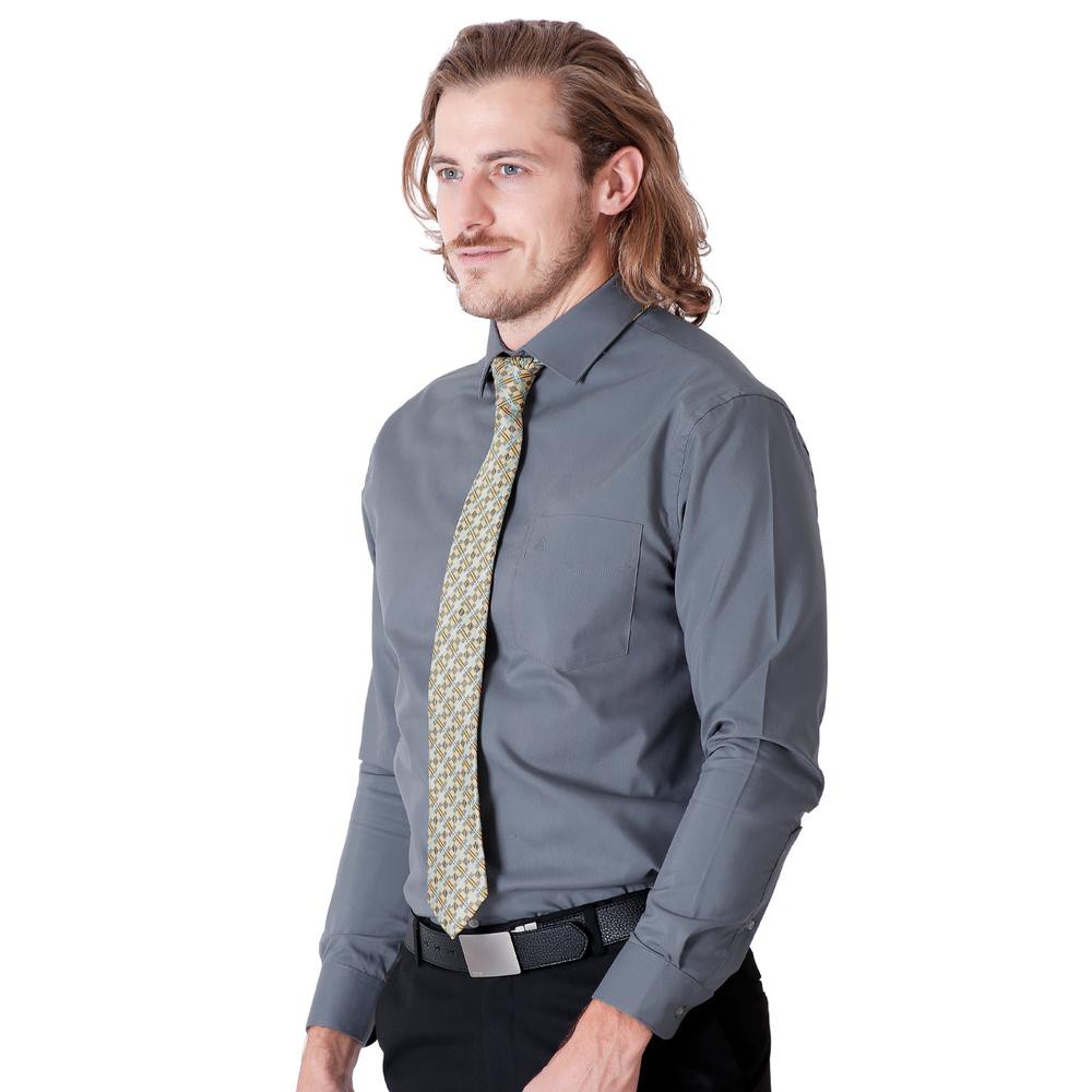 Camisa Hombre Vestir Regular Gris Aristos 56103800 image number null