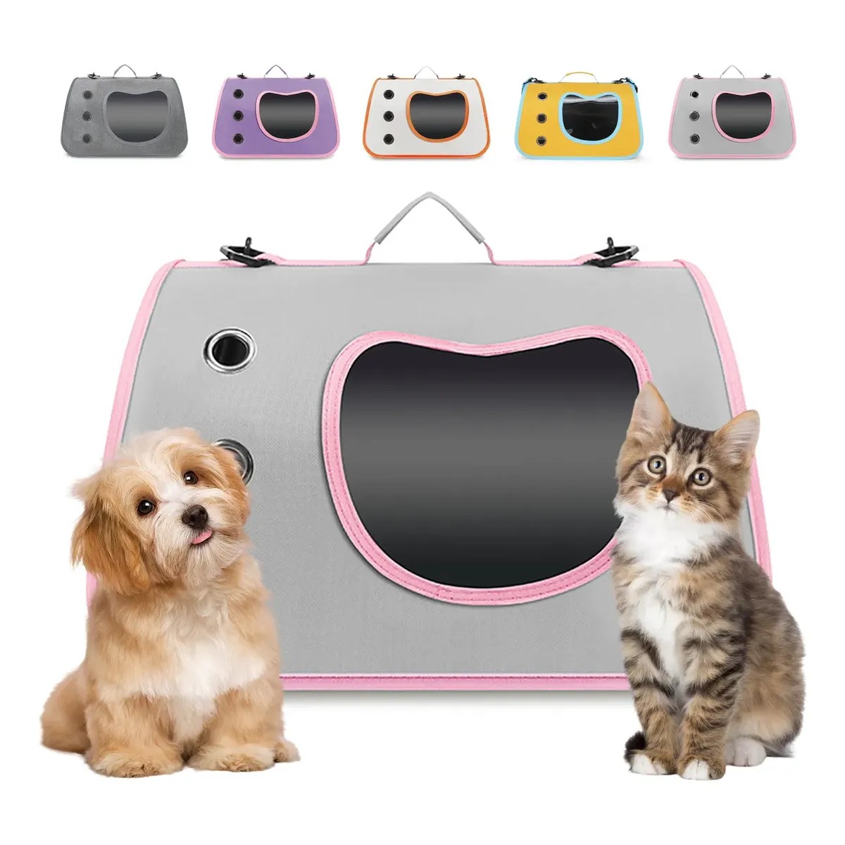 Mochila Plegable Transportadora Bolsa Mascotas Perro Gato Estilo 5 image number null