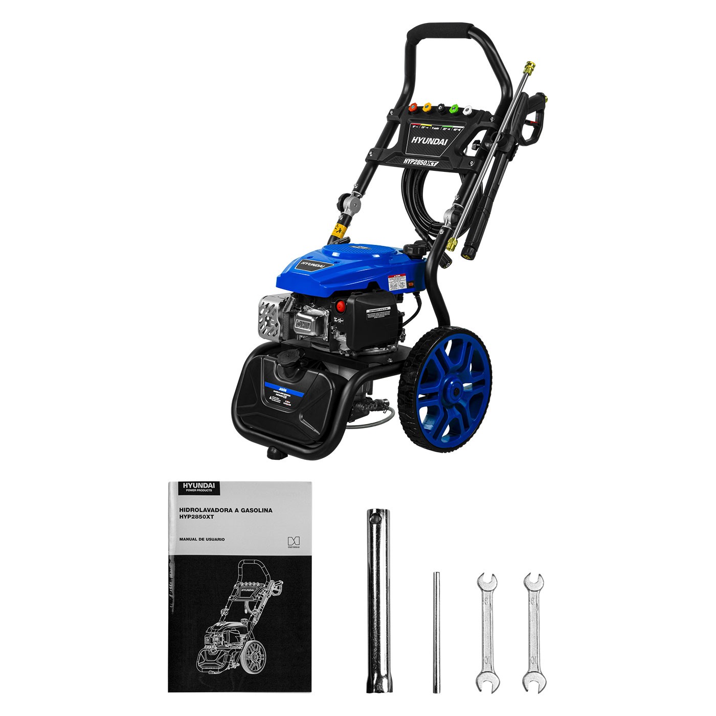 HIDROLAVADORA HYUNDAI AXIAL 4.5 HP 2700 PSI 186 BAR C/BASE ABATIBLE - HYP2850XT image number null