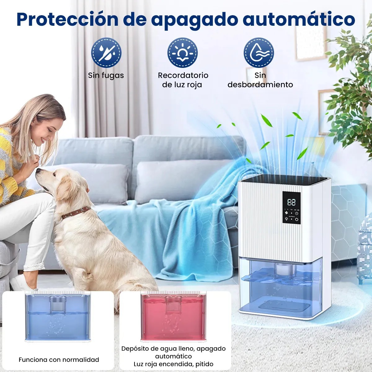 Deshumidificadores Domesticos El&eacute;ctrico 2l Con Auto Descongelaci&oacute;n image number null
