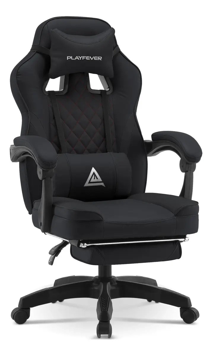 Silla Gamer Omega Escritorio Ergonomica Reclinable Color Negro Material Del Tapizado Cuero Sint&eacute;tico image number null