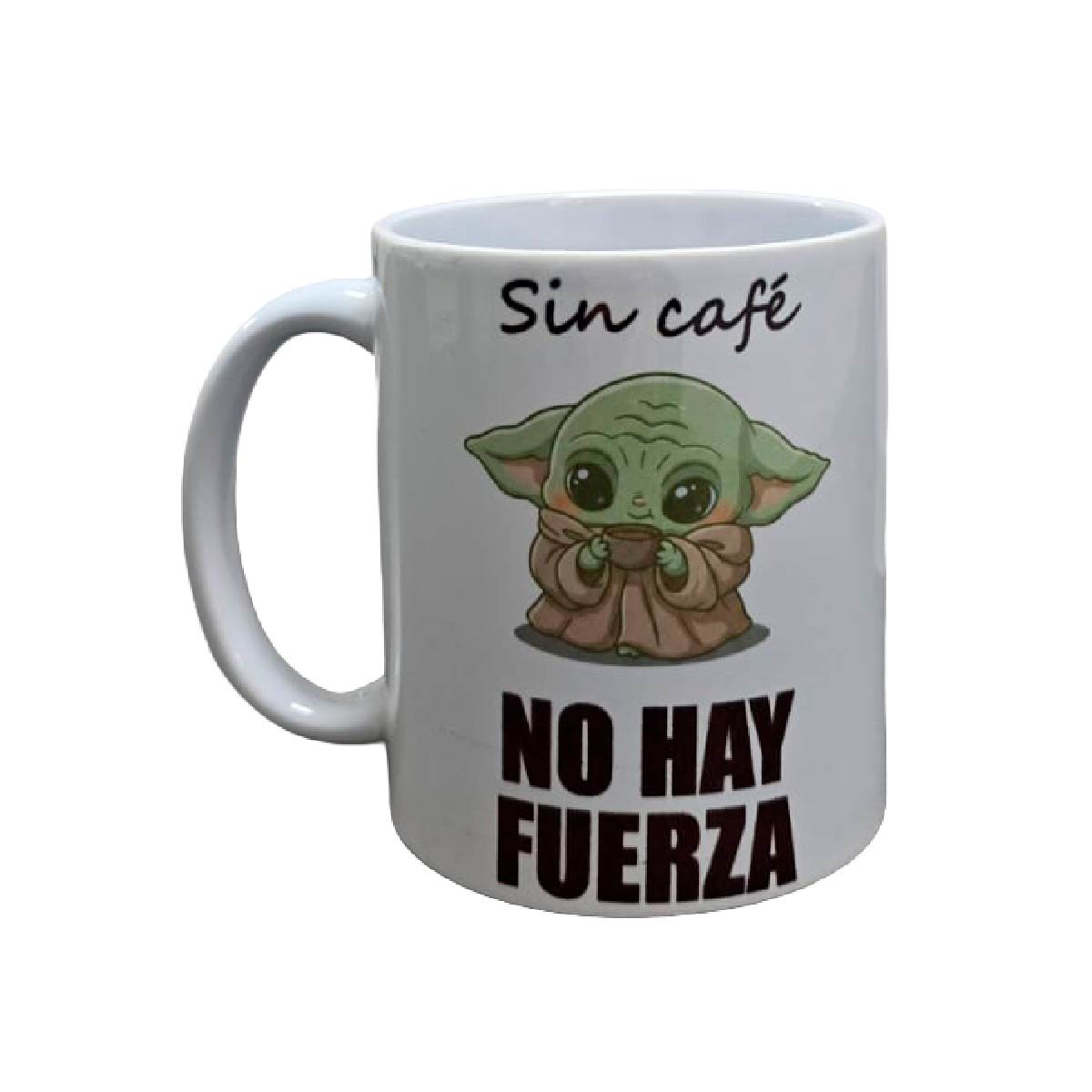 Set de 2 tazas color blanco, Sin caf&eacute; no hay fuerza image number null